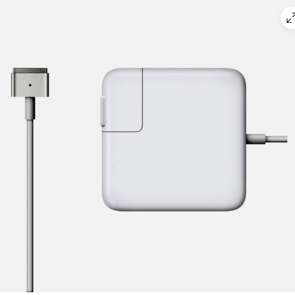 White Power Adapter for Laptops